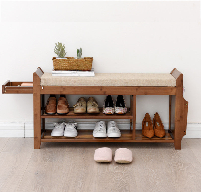 2 tier best sale shoe rack bench